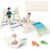 ElegantCrafts Pikler Triangle Set with Cushion, Montessori Climbing Set, Indoor Climb Toys, Indoor Playground Jungle Gyms, 9 Combinations Climbing Toy Set for Toddler, Baby, Kids 1-4