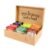 Two Leaves and a Bud Organic Tea Sampler in 6-Slot Bamboo Presentation Box – Filled Gift Box with Tea Assortment of Green, Black, and Herbal Teas