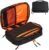 Teskyer Electronic Organizer Accessory Tech Pouch for MacBook Charger, Cables, Power Bank, Hard Drive, USB, Adapter, Multi-Layer Portable Travel Cord Organizer Bag, Waterproof ＆ Compact, Large(Black)