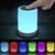 Elecstars Touch Bedside Lamp – with Bluetooth Speaker, Dimmable Color Night Light, Outdoor Table Lamp with Smart Touch Control, Best Gift for Men Women Teens Kids Children Sleeping Aid
