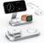 3-in-1 Charging Station for Apple Device, Qi2 25W Certified Magnetic Wireless Foldable Fast Charger Stand Compatible with MagSafe for iPhone 17e/17/16/15/14/13/12/Air Series, Apple Watch & AirPods
