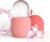 Joyeee Ice Face Roller, Reusable Silicone Mold Face Massage Eye Facial Beauty Skin Care Tools Apply Ice for Shrink Pores Anti Wrinkle Reduce Puffiness Improve Skin Elasticity, Striped, Pink