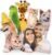 Custom Pet Pillow with Picture, 14″ Personalized Photo Dog Cat Face Shaped Pillow, Customized Stuffed Animal Pictures Pillows Memorial Loss Sympathy Gifts