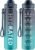 QLUR Water Bottle with Straw, 32oz Sports Motivational Water Bottle with Time Markings to Drink & Carry Strap & Clean Brush, 1L, Tritan, BPA Free, LeakProof for Women Men Gym Fitness Outdoor (1 Pack)