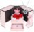 Preserved Rose Gift Box with Sterling Silver Heartbeat Necklace