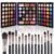 UCANBE Eyeshadow Palette with 15Pcs Brushes Makeup Set, Pigmented 86 Colors Make Up Sets Valentine’s Day Gift, Matte Shimmer Glitter Eye Shadow Pallet Highlighter Contour Blush Powder Brush Beauty Kit
