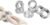 kitCom Crystal Napkin Ring Holders Set of 8, K9 Luxury Crystal Napkin Holder Rings, Diamond-Shaped Design, Napkin Buckles for Holiday Decor, Wedding, Christmas, Dinner Table, Thanksgiving (Pack of 8)