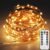 Twinkle Star 33ft 100LED Copper Wire String Lights Fairy String Lights 8 Modes USB Powered with Remote Control for Wedding Party Home Christmas Decoration, Warm White