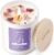 AOOVOO Lavender Scented Candles for Women – Aromatherapy Candle with Crystals Inside, 10oz Soy Candles for Home Scented, Birthday Gifts Mothers Day Candle for Women Mom