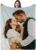 Custom Blanket with Picture Text Personalized Throw Blanket with Photo Super Soft Fleece Customized Photo Blankets for Couples Girlfriend Boyfriend Dad Mom for Birthday Christmas Valentine Gifts