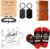Brother Birthday Gift Set from Sister for Brother Adult Men Funny + Inspirational 5-Piece Gift Bracelet, Socks, Leather Journal, Plaque & Keychain Birthday/Christmas/Just Because