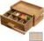 Acacia Wood Tea Bag Organizer with Drawer, Tea Organizers and Storage Box, Pull-Out Teabag Holder Container for Countertop, Tea Station Chest, Organizador de Te
