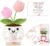 Friendship Gifts for Women Tulips Crochet Flowers Funny Small Christmas Birthday Gift for Women Personalized Friends,Colleague,Bestie Galentines Present Cute Stuff Desk Accessories