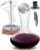 Gusto Nostro Crystal Wine Decanter Set with Drying Stand, Corkscrew, Marble Stopper, Cleaning Beads – 750ml Hand Blown Glass Wine Carafe Decanter with Stopper – Luxury Gift Set for Decanting Red Wines