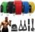WHATAFIT Resistance Bands, Exercise Bands, Workout Bands with Handles, Door Anchor and Ankle Straps, 5 Resistance Levels Fitness Bands for Strength Training, Physical Therapy, and Home Gym Equipment