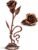 Handcrafted Copper Metal Rose with Stand — 7th Anniversary