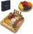 Charcuterie Board Set Bamboo with Cheese Knives and Bowls, Large Wooden Serving Platter for Entertaining, Housewarming and Wedding Gift by Cavrro
