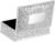 Hipiwe Rectangular Silver Jewelry Keepsake Box