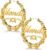 Custom Name Earrings Personalized Bamboo Hoop Earrings 18K Gold Plated Customize Earrings for Women Hip-Hop Fashion Jewelry Gift