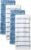KitchenAid Albany Kitchen Towel 4-Pack Set, Blue Velvet/White, 16″x26″