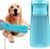 Dog Water Bottle, Portable Pet Water Dispenser for Dog, Leakproof Travel Pet Feeder for Small & Medium & Large Dogs, Cats, Puppy, Small Animal for Outdoor Walking, Hiking (19OZ Blue)