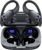 PocBuds Bluetooth Headphones Wireless Earbuds 80hrs Playtime Wireless Charging Case Digital Display Sports Ear Buds with Earhook Deep Bass IPX7 Waterproof Over-Ear Earphones for TV Phone Laptop Black