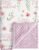 Civarua Minky Floral Baby Receiving Blanket (Double-Layer, 30″x40″)