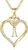 STORUP Heart Initial Necklaces for Women Girls, 14K-Gold-Plated Initial A-Z Heart Necklaces for Teen Girl Jewelry Birthday Gifts for Girls Women Her Wife Mom