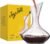 JoyJolt Lancia Wine Decanter Crystal Wine Aerator Handmade Base Glass Pitcher Ultra Elegant Design Easy Pour Slanted Spout for Wine 1200ml (40 fl.oz)