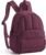BAGSMART Mini Backpack for Women, Lightweight Puffer Small Backpack Purse, Quilted Casual Travel Daypack, Cute Water-Resistant Bookbag for Daily, Wine Red