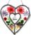 KY&BOSAM Heart Suncatchers Grandma Gift Ornament Stained Glass Sun Catcher Garden hangings Windows with Pressed Flower Heart Embedded in Glass Gifts for Grandma Mother`s Day Birthday Gifts