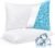 NTCOCO Cooling Bed Pillows Queen Size Pack of 2 for Sleeping Shredded Memory Foam Bed Pillows Adjustable Gel for Side Stomach Back Sleepers Washable Removable Cover