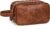 Personalized Toiletry Bag for Men,Engraved Mens Toiletry Travel Bag,Waterproof PU leather Toiletry Shaving Bag for Men Birthday Gift Ideas for Men Dad Husband Him,Anniversary Groomsmen Gifts Brown- M