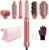 HITTIONA Hot Air Styler & Hair Dryer Brush Kit, 1500W No Heat Damage Frizz-Free Hair Styler for Curl, Wavy, Volumizer, Straighten, Fast Drying, Vermilion