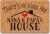 Funny Welcome Mat Personalized Monogram Doormat There’s No Place Like Nana&Papa’s House (23.7 in X 15.6 in) Anti-Slip Rubber Mats for The Entrance Way Indoor House Warming Prank Gift Doormat