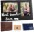 Jetec Grandpa Picture Frame 3D Wooden Fathers Day Photo Frame from Granddaughter Grandson Best Grandpa Ever Display Holds Two 4 x 6 Inch Photos Includes Gift Box and Card Ideal for Gifts