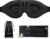 MZOO Luxury Sleep Eye Mask for Side Sleeper Men Women, Zero Eye Pressure 3D Sleeping Mask, Light Blocking Patented Design Night Blindfold, Soft Eye Shade Cover for Travel, Black