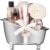 Aqua Elegante Spa Gift Basket – Luxury Bath Set with Body Wash, Bubble Bath, Lotion, Salts, Scrub, Spray, Shower Puff, Towel, Gifts for Women, Mom, Wife, Her – Coconut & Vanilla