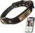 Personalized QR Code Dog Collar – Durable Genuine Leather Pet Collar with Engraved Smart ID Tag, Personalized Dog Collar with Name and Phone Number, Soft Padded Adjustable Neck Strap, Brown