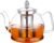 HIWARE 1000ml Glass Teapot with Removable Infuser, Stovetop Safe Tea Kettle, Blooming and Loose Leaf Tea Maker Set