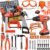 Kids Tool Set 48pcs, Christmas Birthday Gifts for Boys Girls Ages 3 , 4, 5, 6, 7,Toddler Tool Set with Portable Tool Box & Electronic Toy Drill, Construction Toys Tools for Toddlers