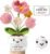 Gifts for Mom – Mothers Day & Birthday Gifts from Daughter Son – Unique Handmade Crochet Tulip Flower with Emotional Support Message Card