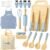29 PCS Wooden Kids Cooking Set, Toddler Montessori Cooking & Baking Kitchen Tools for Real Cooking, 3 Knifes, Real Cutting Board, Apron, Kid Safe Kitchen Utensils for 3+ Year Old Boys Girls Gift