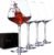BACLIFE Hand Blown Red Wine Glasses – Set of 4, 23 oz Long-Stem Crystal