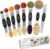 DILISS Magnetic Measuring Spoons Set, Dual Sided, Stainless Steel, Fits in Spice Jars, Set of 8 for Measuring Dry and Liquid Ingredients (Black)