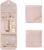 BAGSMART Travel Jewelry Organizer Case Foldable Small Jewelry Roll for Journey Rings, Necklaces, Earrings, Bracelets,Mini,Soft Pink