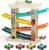 TOP BRIGHT Toddler Toys for 2 Year Old Boy, Wooden Car Ramp Race Track Set, Car Toys for Toddlers 1-3 with Cars and a Garage, Montessori Toys for 12 Year Old Boy Girl,Birthday Gift for Age 18+ Month