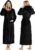 NY Threads Premium Womens Robe with Hood, Plush Fleece Long Bath Robe for Women, Fluffy Soft Women’s Bathrobe
