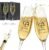 PFTPOW Personalized Mr & Mrs Wedding Champagne Flutes – Set of 2, Custom Name & Date