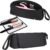 Hair Tools Travel Bag with Heat-Resistant Mat, Large Capacity Organizer for Curling Iron, Flat Iron, Blow Dryer & Hair Accessories, Portable Travel Case for Styling Tools (Black)